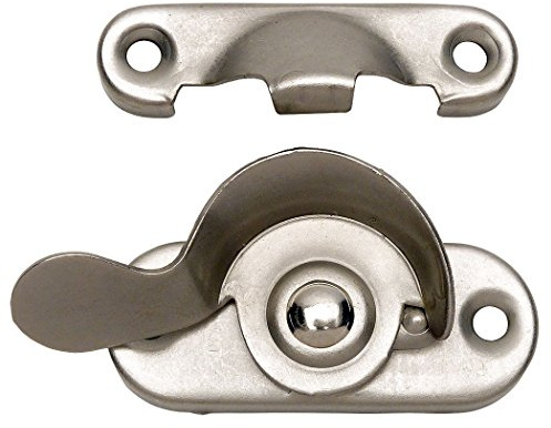 10 Pack - Designers Impressions 53713 Satin Nickel Window Sash Lock