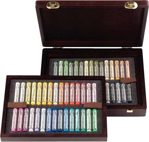 REMBRANT Rembrandt Soft Pastel boîte de Luxe Set 60 Demi Pastel General Selection et 1 Cartes Postales