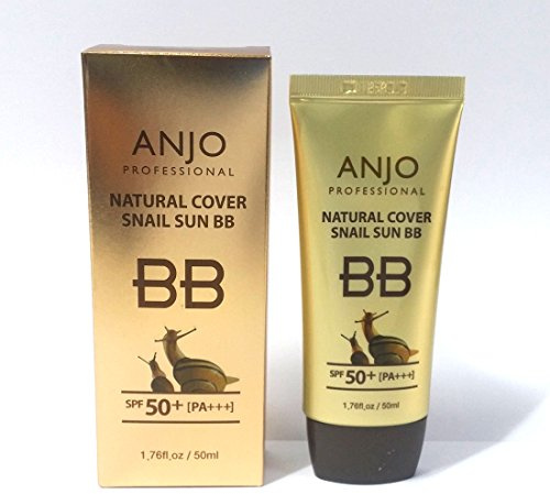 [ANJO] Natural Cover Snail Sun BB Cream SPF 50+PA+++ 50ml X 1EA / Makeup Base/Snail Mucus/Korean Cosmetics