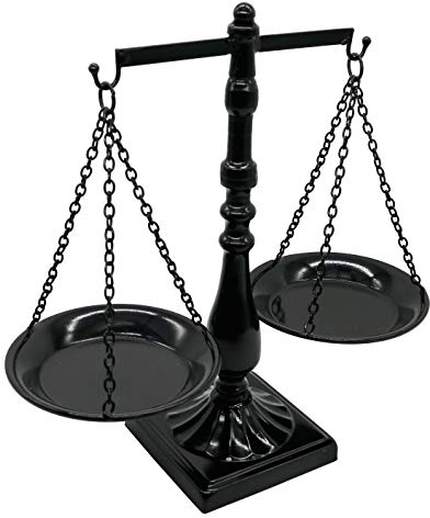 Vintage Metal Waage-Schmucktürme, Display-Kosmetik-Organizer und Aufbewahrung, Waagen-Tischdeko-Ständer, antike Schmuckaufbewahrung, Landhaus-Kerzenhalter-Display, Schwarz, 30,5 x 30,5 cm (B x H)