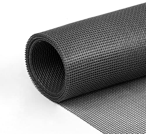 fowong DIY Fenster Fliegengitter mit 10x Reißfestigkeit aus Neu Polyester Nanogitter, 122x122cm Insektenschutz Zuschneidbar Erzatz im Balkontür Terrassentür,Geruchsneutral, Grau