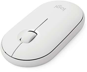 Logitech 910-005888 Pebble I345 Bluetooth Mouse, White, 1000 DPI, 59mm x 107mm x 26.5mm Dimensions