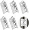 Cerniere per Ante Cerniera per Ante Cucina Cerniere per Legno Grandi 5 Pezzi Cerniera Acciaio Inox Cerniera a Molla Kit Cerniere Senza Viti per Mobili Porte in Legno Pesanti (1,5 Pollici)