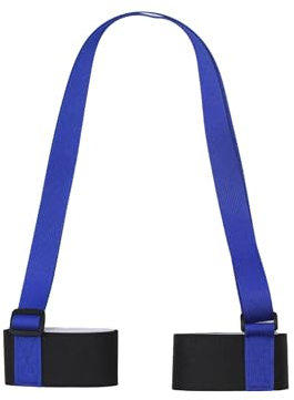 Four Hammer Verstellbarer Ski-Tragegurt, Multifunktional, DREI Farben verfügbar, Ski-Zubehör für einfachen Transport Ihrer Skiausrüstung. (Blue)