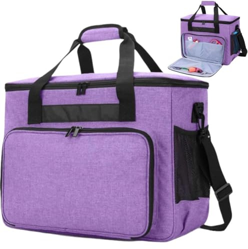 Abbdbd Borsa per Macchina Cucire di Grande capacità, Custodia Impermeabile per Macchina Cucire con Tasche E Maniglie, Borsa per Macchina Cucire con Cerniera