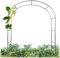 GUOGLZ Rosenbogen, Gartenbogen Aus Edelstahl, Stabil Metall Torbogen Für Verschiedene Kletterpflanzen Und Romantischer Rankenbogen, Wetterfest Pflanzen Rankhilfe(240cm x 220cm)