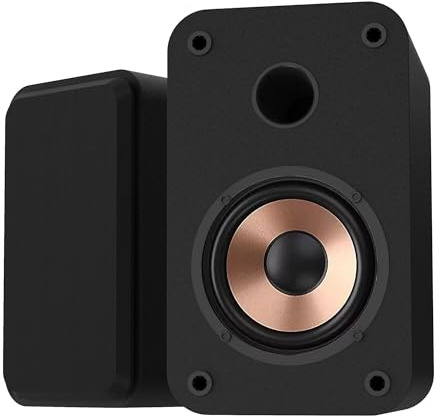 LONPOO Computer Speakers for Desktop and Laptop, 30W RMS Bluetooth Bookshelf Speakers with 3‘ Aluminum Drivers, USB & AUX Inputs, Gaming Speakers for PC Monitor, Sold as Pair