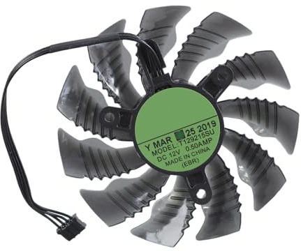 Oxxggkao Ventilador de refrigeración de tarjeta gráfica de 88 mm, 12 V, 4 pines, para GTX1660 RTX2070 2060 ITX OC 6G Coolers VGA como repuesto PLA09215S12H