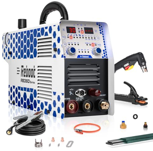 Soldador/Cortador Plasma 7en1 30A Non-HF – Uso Inmediato Corte 16mm + MMA 130A con pinzas – Compatible MIG/TIG/Aluminio/Puntos (accesorios opcionales) – 120/240V para taller, coche, bricolaje