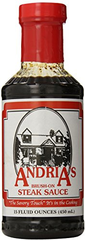 Andria's Brush On Steak Sauce, 15 Ounce Bottle