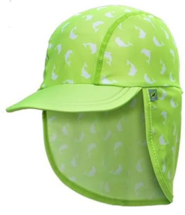 Safehead Jona UPF 50+ Sun Protection Flap Hat for Boys Girls Baby Sun Cap Toddler Sun Hats Cap with Neck Flap Summer Beach Hat Swim Cap, Kids Legionnaire Hat Flap Cover Cap (Small, Green)