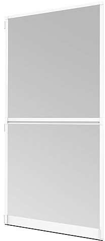 Windhager Insektenschutz Spannrahmen-Tür Expert Fliegengitter Alurahmen für Türen, 100 x 210 cm, weiß