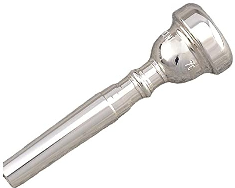 trumpetmunstycke, Mässingsmunstycke, 351 Series Standard Trumpet Munstycke 3C 5C 7C Musikinstrument (Färg: Silver, Storlek: 7C)