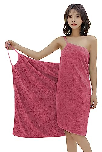 SJTJSPX Saunakilt Damen Saunatuch Weich Bademantel Sling Baderock Wrap Tragbar Badetuch Frauen Saunahandtuch Mikrofaser Duschtuch für Dusche Pool Spa Badezimmer(Geeignet für unter 60kg)