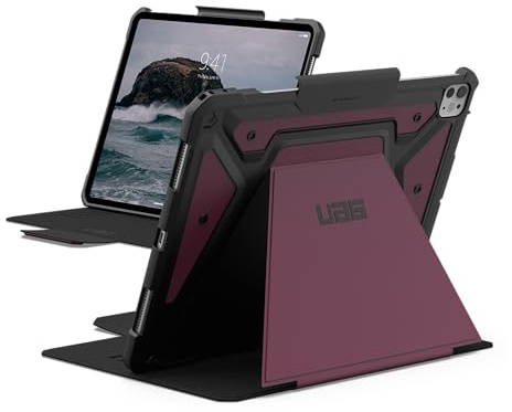URBAN Armor Gear Metropolis SE Case Apple iPad Pro 13 Hülle (M5 / 2025, M4 / 2024) (Wake/Sleep Funktion, Apple Pencil 2 Stift-Halter, Standfunktion) Bordeaux