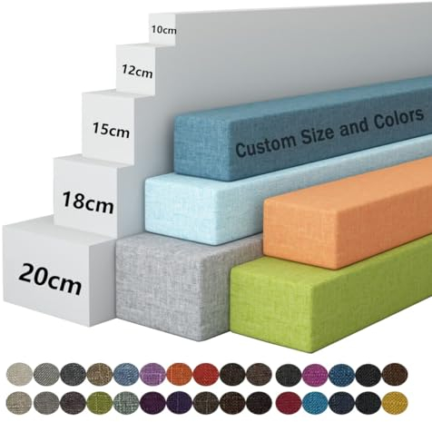 O·Lankeji Benutzerdefinierte Größe Bettlückenfüller, Matratzenverlängerung, Verbindungsfüller, Rechteckiges Kissen für Einzel/Doppel/Kingsize Betten Lückenfüller