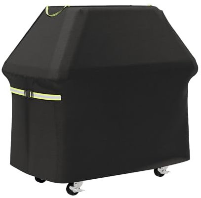Hochleistungs Grillabdeckung Wetterfest 117 x 66 x 117cm, Grill Abdeckhaube, 420D Oxford-Stoff Gasgrill Wasserdicht Staubdicht Schutzhülle Haube Abdeckplane BBQ Cover für Weber