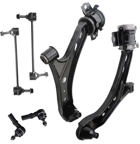 KFVF 6 piezas de brazo de control inferior delantero y rótula, barra estabilizadora exterior para Ford Mustang 2005-2009 y 2010 4.0L/4.6L/5.4L, barra estabilizadora de brazo de control K80726 K80727