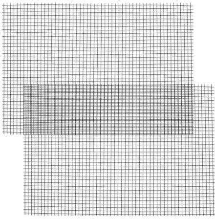 2 unidades de malla de alambre de 30 x 21 cm de acero inoxidable, malla fina, rejilla de ventilación, malla de acero inoxidable, como protección de filtro, rejilla de metal duro y resistente al calor