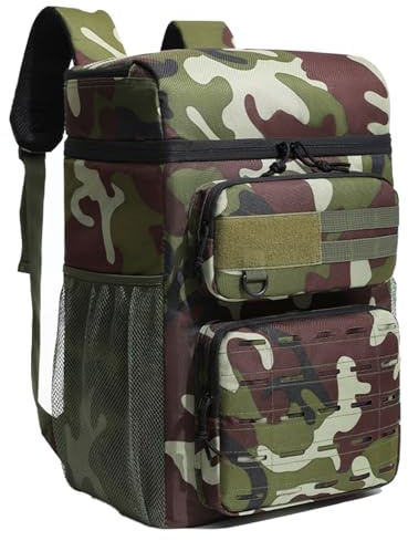 KEAIDUO Grand sac de pique-nique isotherme de 23 L, sac à dos isotherme pour homme et femme, double couche, imperméable, étanche, isolé, durable, pour le travail, les pique-niques, la randonnée, le