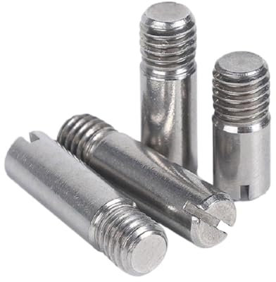 AYYSSM 10 PZ M6x8/10/12/14/16/20/25/30mm in Acciaio Inox GB878 Maschio filettato Perno cilindrico con Intaglio Perno cilindrico Hardware di Fissaggio(M6X12 10PCS)