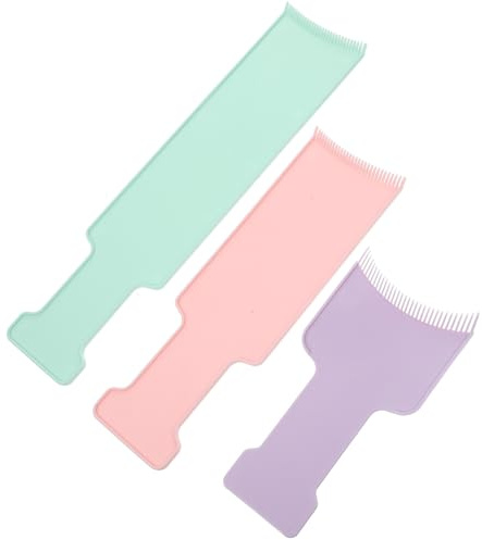 Genérico Herramientas para Teñir el Cabello Paleta y Peine para Mechas, Kit de 3 Piezas para Aplicar Color de Forma Ordenada, Recomendado para Estilistas y Aficionados