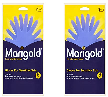 3 x Sensitive Skin Gloves Medium 7.5 Size Brighter Clean Extra Comfy Gentle Longer Cuffs