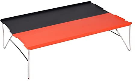 ChengBeautiful Klapptisch aus Aluminiumlegierung Mini Camping Tisch Klapptisch Outdoor Ultraleicht Dienste Laptop Tablett Tisch Tragbarer Esstisch Picknick Tee Table Backpacker Tisch