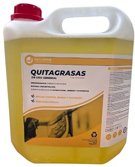 5L Desengrasante Industrial Quitagrasas - Limpiador Horno Profesional y Cocina, Ecoamigable, Desengrasante Coche, Quitagrasas eficaz y rápido- Potente Aroma Cítrico profesional e Industrial