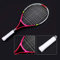 Raquette de Tennis, Raquette de Tennis 58,5 X 26 Cm, Corde en Alliage d'aluminium, Raquette de Tennis Simple avec Sac de Transport pour l'entraînement des Enfants (Rose Rouge)