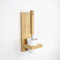 Woodkopf® - Hochwertiger Holz Toilettenbürstenhalter stehend - Klobürstenhalterung mit Elastischem TPR-Bürstenkopf - WC-Bürstenhalter für Sanfte und Gründliche Reinigung - Klobürstenhalter