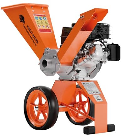 Forest Master FM6DD-ADJ 6hp Petrol Wood Chipper – Rotatable Hopper, Direct Drive, Compact & Portable – Chips up to 50mm (2) – Enhanced Anti-Blocking System