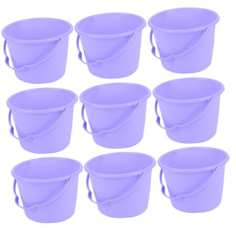HONITANO Giocattolo Secchiello da Spiaggia Colorato 10 Pezzi, Set Secchielli per Asilo Leggeri e Resistenti, Giocattoli da Pesca Secchio D'acqua per Giochi All'aperto e Colore Casuale