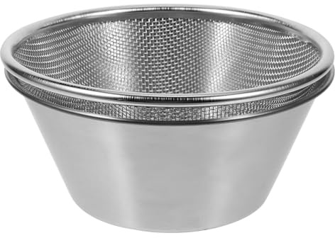 OSALADI Passoire en Acier Inoxydable 304 14 Cm Bassine 1 Set, Passoire à Mailles Fines Égoutte-riz pour Fruits et Légumes, Accessoire la Cuisine Pratique pour Nettoyage et Égouttage