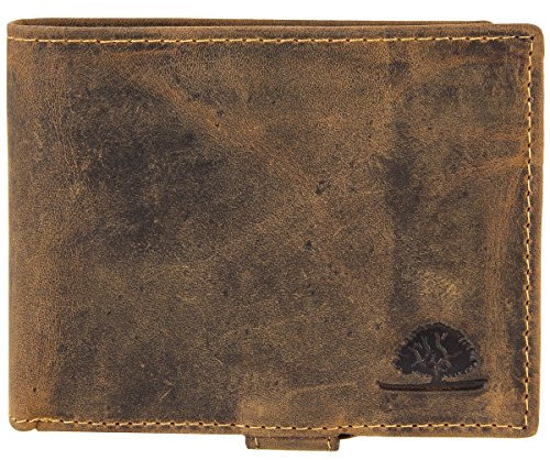 Greenburry Vintage Leder Geldbörse Portemonnaie Geldbeutel Brieftasche Portmonee 1705C-25