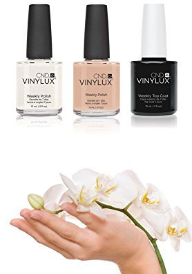 CND VINYLUX Powder My Nose French Manicure Set - VINYLUX Cream Puff + with Nail Polish and Top Coat