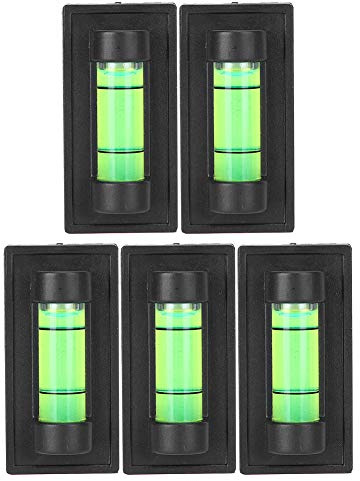 MAGT Livella a Bolla d'Aria Bolla Livella Piccola Quadrato, 5 Pezzi in Plastica per Appendere Treppiedi Fotocamera Digitale