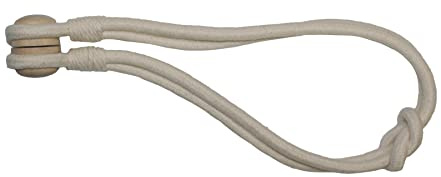 Gardinia Cordino Fermatenda per Raccogliere Tende e Tendaggi, con Calamita per Un Facile Bloccaggio, 47 cm, Beige