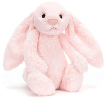 Jellycat Bashful Pink Bunny Medium - L: 9 cm x l: 12 cm x h: 31 cm