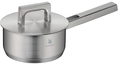 WMF Ultimate Cool Saucepan 16 cm with Lid, Small Saucepan 1.4 L, Milk Pan for Induction, Cromargan Stainless Steel Matt, Uncoated, Induction Pot with Inner Scale, Dishwasher Safe