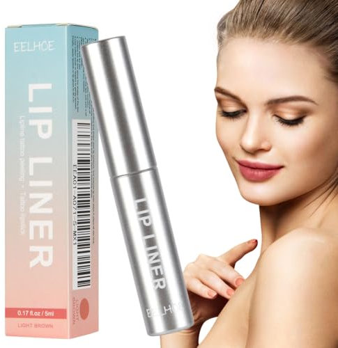 LOPHE Delineador de Labios Despegable, 5ml Delineador de Labios Extraíble, Perfilador de Labios Removible, Lip Liner Voluminoso, Perfilador de Labios Impermeable de Larga Duración (Burdeos)