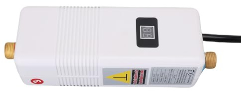 Generic Conductor de Agua Eléctrico Instantáneo Debajo del Fregadero, Calentador de Agua Eléctrico Instantáneo de 3000W para el Apartamento RV (EU enchufe 220V)