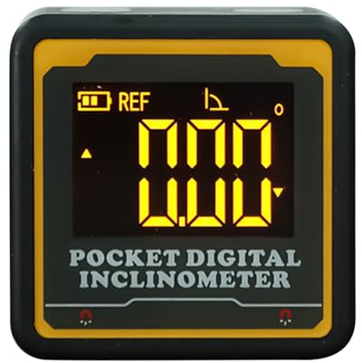 Digital vinkelmätare, elektronisk och bärbar mätinklinometer | Mätverktyg för vinkel och digital nivå, för mekaniker kartografi träbearbetning och