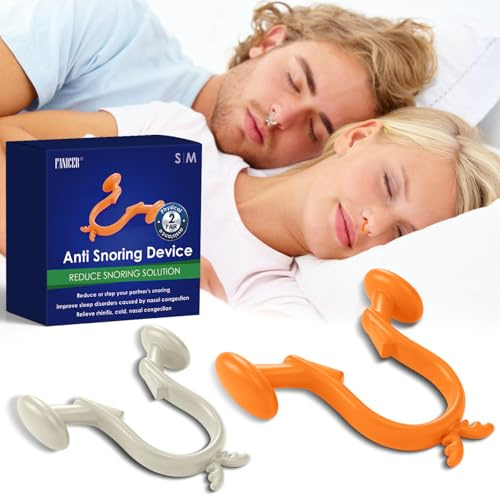 4 Stück Nasenspreizer (Größen S + M), Besser schlafen, Nasendilatator Für freieres Atmen, gegen schnarchen, Mit praktischer Aufbewahrungsdose, Wiederverwendbar