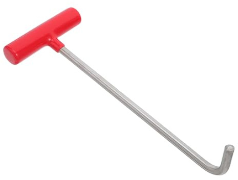 ROMISBABA Gancio per Tombino in Acciaio Inossidabile e Pvc, Portatile e Versatile, per Manutenzione in Condizioni Outdoor e Lavori Urbani