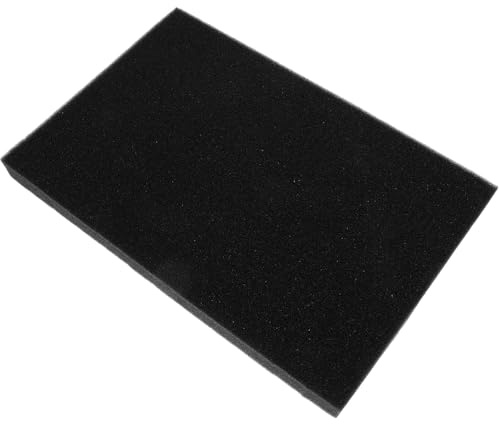 Ciieeo Esponja Hidropónica para Semillero Hidropónico 30x20x2,4 Mm Negra, Bandeja Cultivo Vegetal, Accesorio Jardinería para Invernadero, Bloque Esponjoso para Germinación sin Suelo