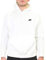 Nike Herren Sportswear Club Fleece Pullover Hoodie, White/White/Black, M