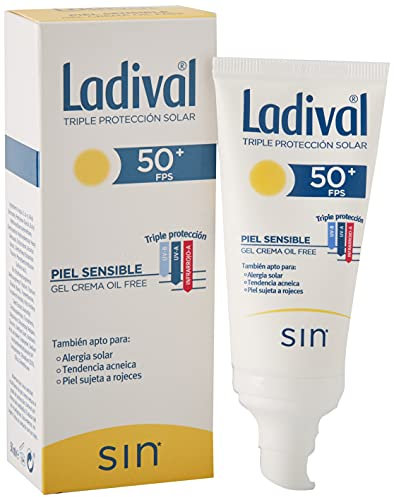 Ladival Protector Solar facial FPS 50 oil free para pieles sensibles( alérgicas, tendencia acneica y pieles rosáceas) - 50ml