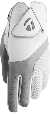 TaylorMade Kalea Gant de Golf pour Femmes, Blanc/Gris, L