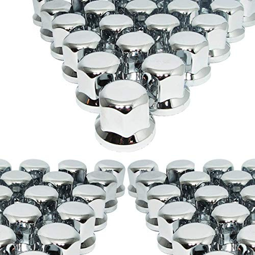 Promo Link 40 x 32 mm tapas para tuercas de rueda cromadas de plástico SW32 para remolques de camiones